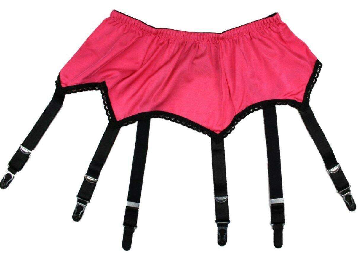 Nancies Lingerie Pink Lycra Strap Suspender Garter Belt For Stockings Nl