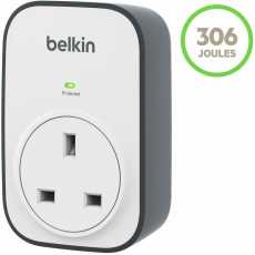 Belkin BSV102af SurgeCube 1 Way/ 1 Plug Surge Protection Plug, White