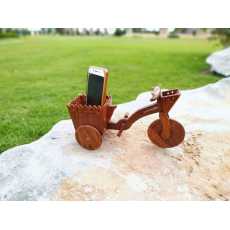 Wooden Tricycle Mobile Holder