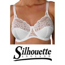 Silhouette Lingerie ‘Paysanne Collection’ White Lace Underwired Full Cup Bra...