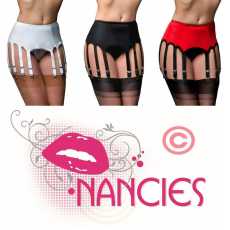 Nancies Lingerie Lycra 12 Strap  Suspender / Garter Belt for Stockings (NL12)