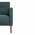 Larvik 3 Seater Sofa | Dark Green | Black Legs