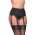 Nancies Lingerie 6 Strap Suspender / Garter Belt with Lace for Stockings (NL8)