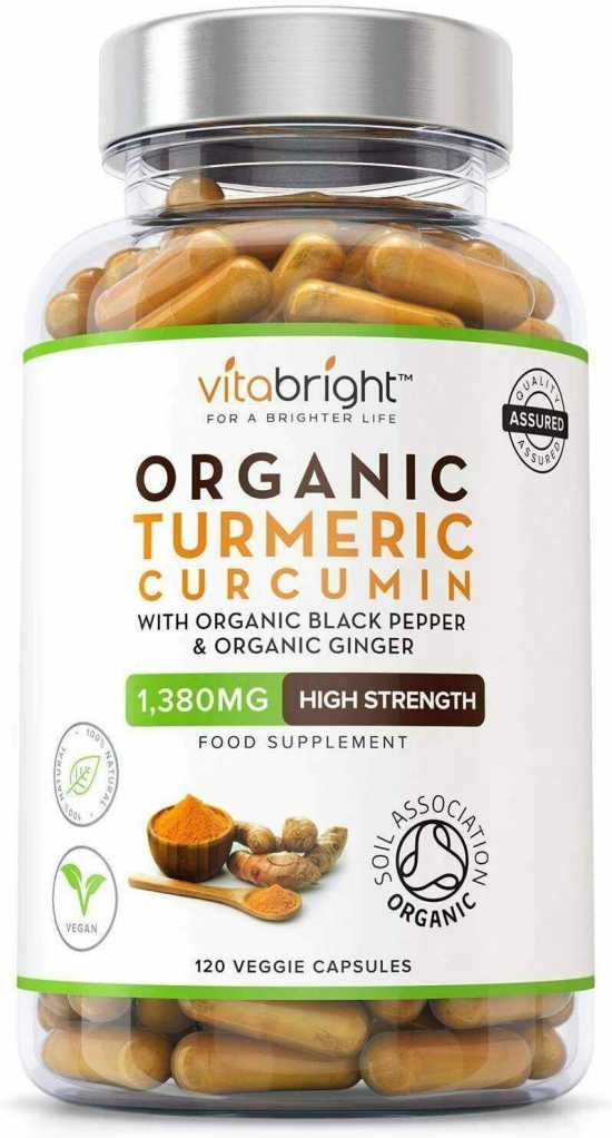 Organic Turmeric Curcumin 1380mg with Organic Black Pepper & Organic Ginger