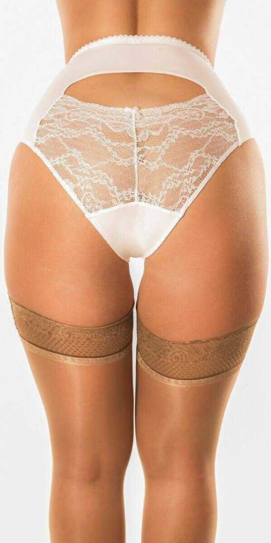 Nancies Lingerie 'Peek a Boo' High Waist Lace Knickers with Cut Out (NLpkb)