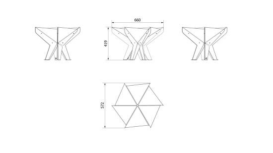 Garden Heating HEX Garden Fire Pits Kratki