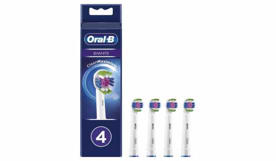 Oral-B 3D White Electric Toothbrush Heads - 4 Pack