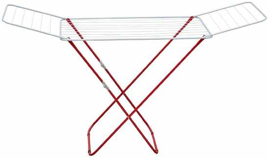 HIGHLIVING  @  20m Folding Winged Clothes Horse Airer Drying Space Laundry...