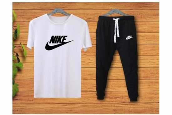 Mens Tracksuit Summer Sports Nike Suits T-shirt + Trouser Two-piece Outfit