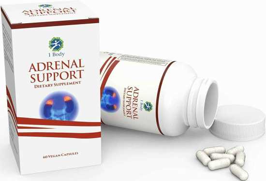 2x Adrenal Support - (Vegetarian) - A Complex Formula containing Vitamin B12, B5