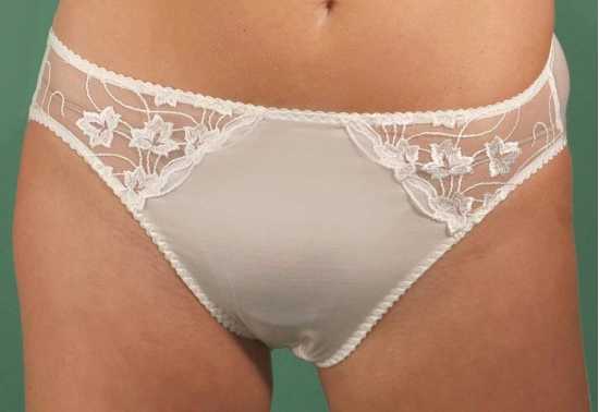 Silhouette Lingerie ‘Cascade Collection’ Pearl Floral Lace Brief (3104pe)