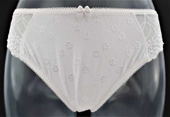 Adore Lingerie [ UK SIZE 10-12 ] 'Trellis' White Everyday Briefs In Floral...