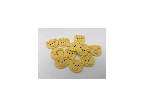 Edible Teddy Bear FACE sprinkles SIZE 2.5 CM  for cake, cup cakes and...