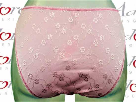 Adore Lingerie [ UK SIZE 16-18 ] 'Trellis' Pink Everyday Briefs In Floral...