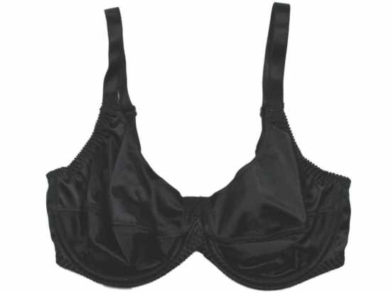 Silhouette Lingerie ‘Sirena Collection’ Black Satin Underwired Full Cup Bra...