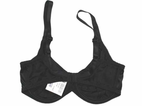 Silhouette Lingerie ‘Sirena Collection’ Black Satin Underwired Full Cup Bra...