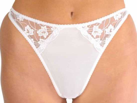 Silhouette Lingerie ‘Cascade Collection’ White Floral Lace Thong (3100w)