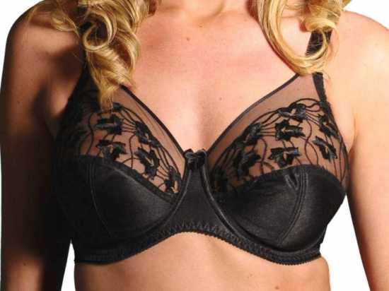 Silhouette Lingerie ‘Cascade Collection’ Black Full Cup Underwired Bra UK...