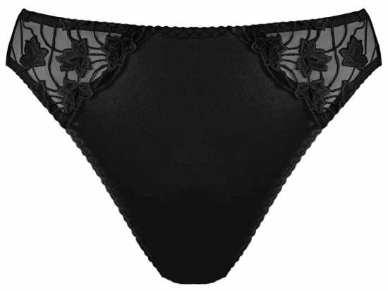 Silhouette Lingerie ‘Cascade Collection’ Black Floral Lace Brief (3104b)