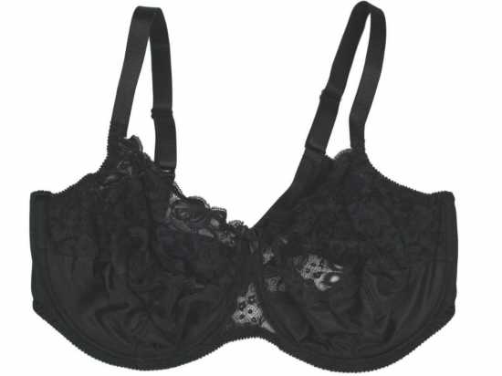 Silhouette Lingerie ‘Paysanne Collection’ Black Lace Underwired Full Cup Bra...