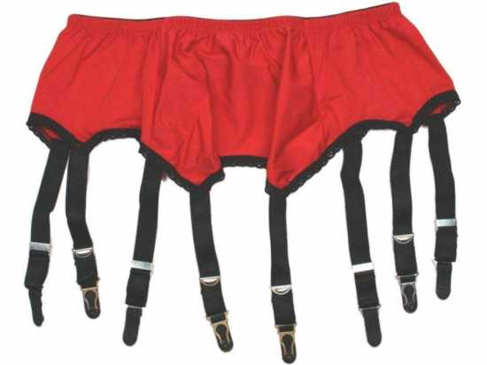 Nancies Lingerie 8 Strap Lycra Panel Suspender Belt for Stockings ( NL3 )