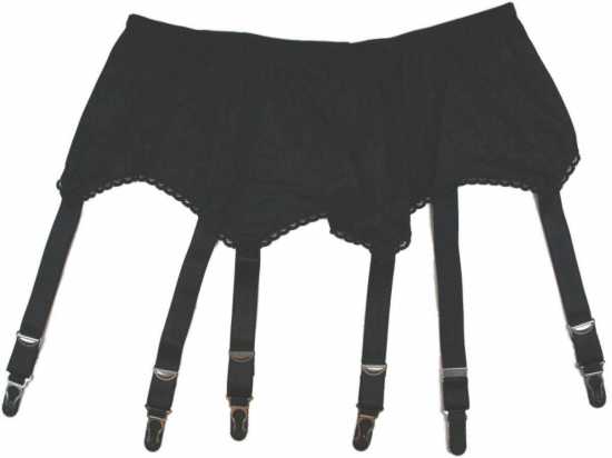 Nancies Lingerie Lycra 6 Strap Suspender / Garter Belt for Stockings (NL2)