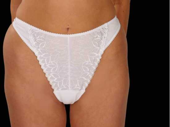 Silhouette Lingerie 'Fresco Collection' White Cotton Thong Knickers with...