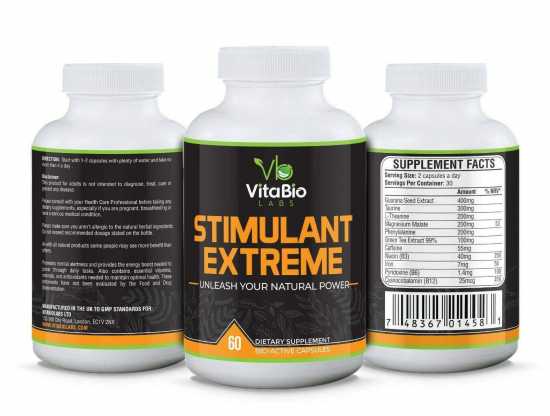 High Strength Energy & Focus Boosting Supplement Reduce Fatigue by Vitabiolabs