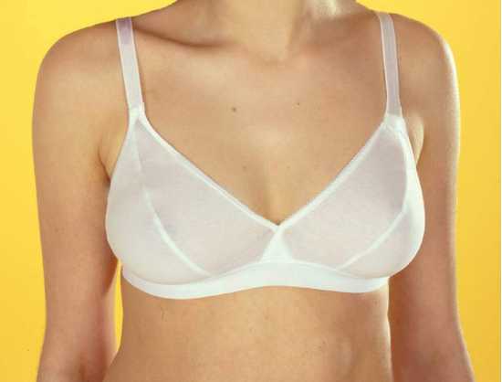 Silhouette Lingerie ‘La Chica Collection’ Girls White 'Crop Top' Bra ( LC2 )