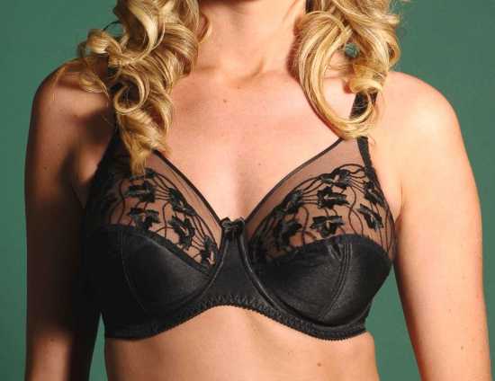 Silhouette Lingerie ‘Cascade Collection’ Black Full Cup Underwired Bra UK...