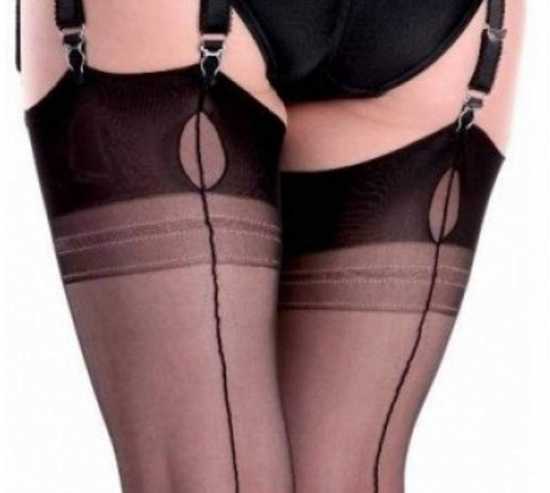 Cuban Heel Stockings Fully Fashioned (FFC)