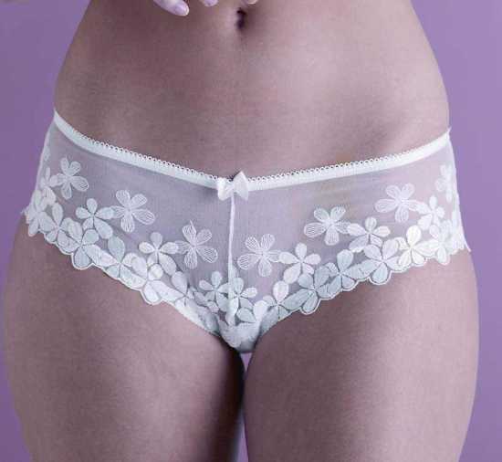 Adore Lingerie [ UK SIZE 16/18 ] 'Falling Blossom' White Hipster Brief (3027)