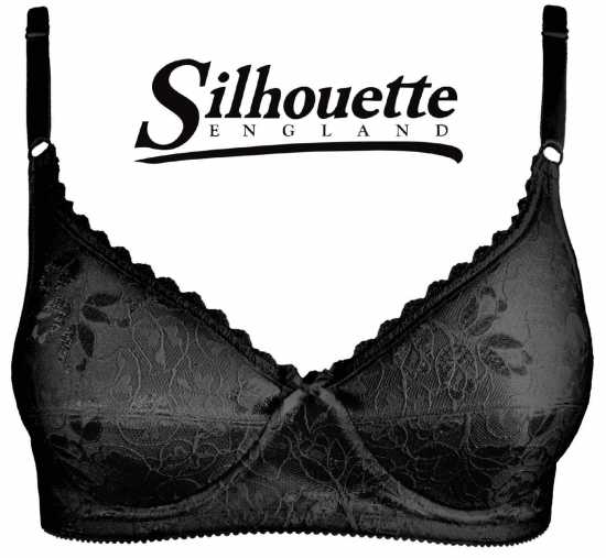 Silhouette Lingerie 'Euphoria Collection' Black Padded Soft Cup Bra with...