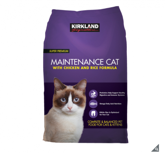 Kirkland Signature Adult Complete Cat Food, Chicken & Rice Formula, 11.35kg