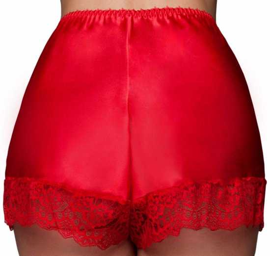 Nancies Lingerie Luxury Satin French Cami Knickers with Swiss Lace (NLcami)