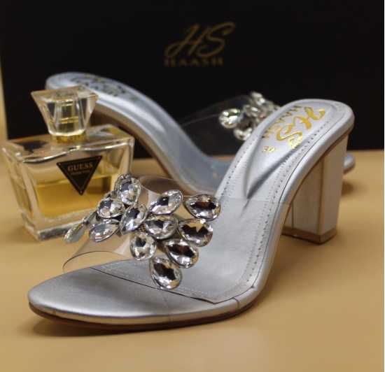 *Haash Fancy Heels * Colours:silver &golden "