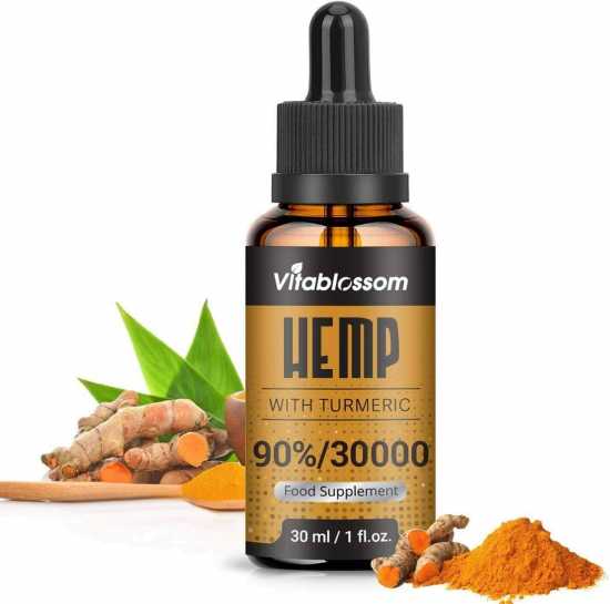 Hemp High Strength Oil with Turmeric - 30000MG/30ML, 2020 Hemp +Turmeric New