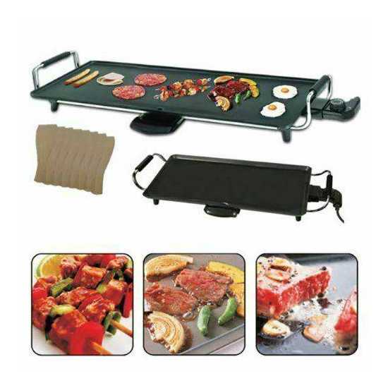 HIGHLIVING: LARGE TEPPANYAKI GRILL TABLE ELECTRIC HOT PLATE BBQ GRIDDLE...