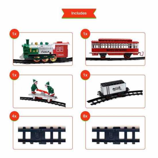 Christmas Toy Train Set for Kids Christmas train set for under tree- [Large...