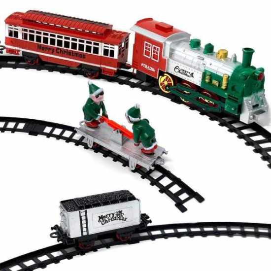 Christmas Toy Train Set for Kids Christmas train set for under tree- [Large...