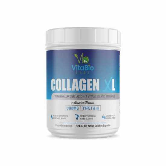 Collagen 3000mg with Hyaluronic Acid, Magnesium, Zink, Copper, Selenium 120...