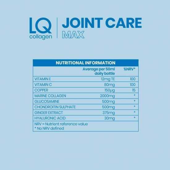 LQ Collagen Joint Care Max – 2000mg Marine Collagen, Glucosamine, Chondroitin