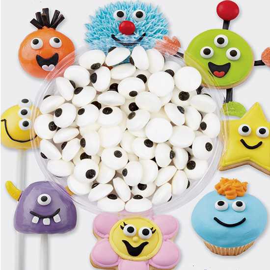 Edible cartoon Eye sprinkles(Available in 2 sizes) for cakes and desserts...