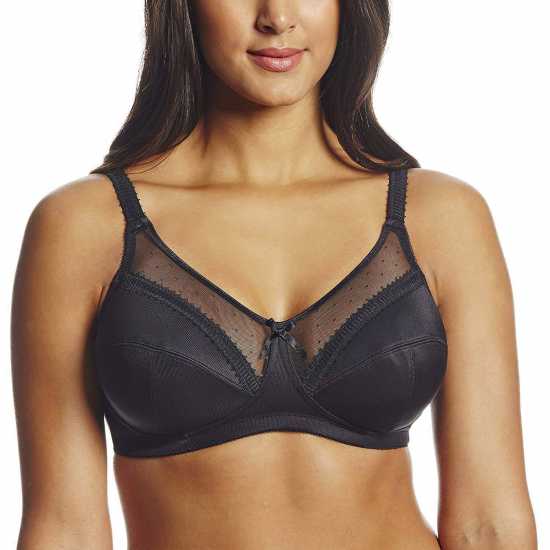 Royce Lingerie [ UK SIZE 34DD ] Women's Charlotte Black Wire-Free...