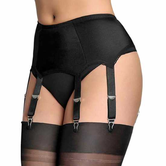 Nancies Lingerie Lycra 6 Strap Suspender / Garter Belt for Stockings (NL2)