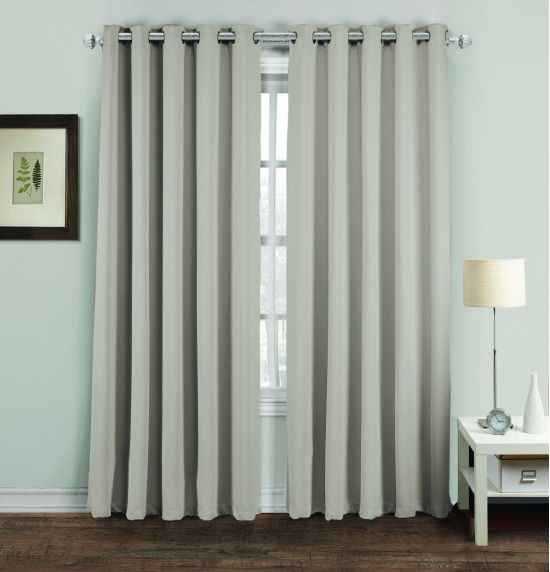 Highliving RING TOP THERMAL BLACKOUT PAIR EYELET READY MADE CURTAINS