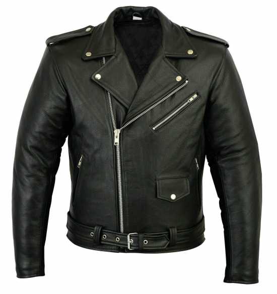 Leather Brando Motorbike Jacket Marlon Biker Motorcycle Perfecto Leather Jacket