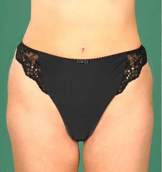 Silhouette Lingerie 'Euphoria Collection' Black Thong Knickers with Lace...