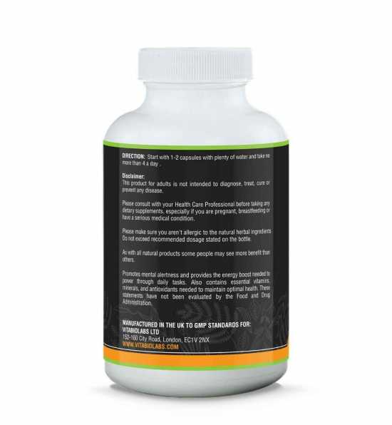 2x  High Strength Energy capsules & Focus Boost Supplement Reduce Fatigue