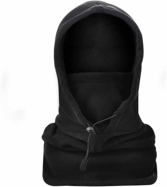 Fleece Thermal Sports Balaclava Ski Face Mask With Adjustable String